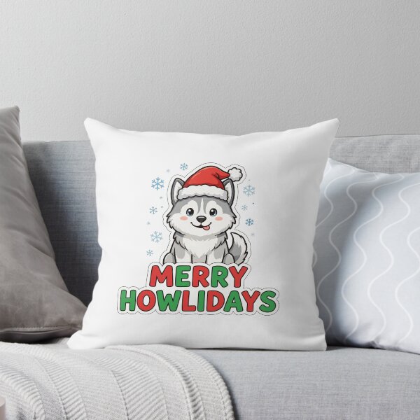 Item preview, Merry Howlidays Husky Christmas Shirt – Cute Dog Santa Hat Graphic designed and sold by Gurrteg.