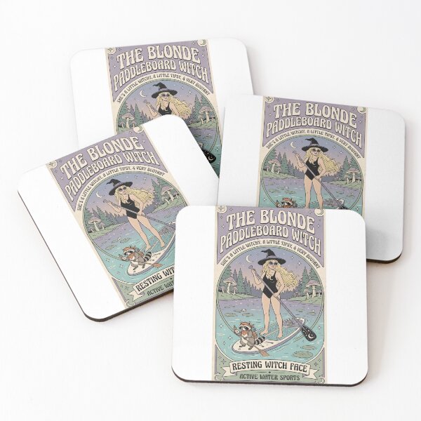 Item preview, Blonde Paddleboarder – A Little Witchy & Bouyant designed and sold by FitEnvy.
