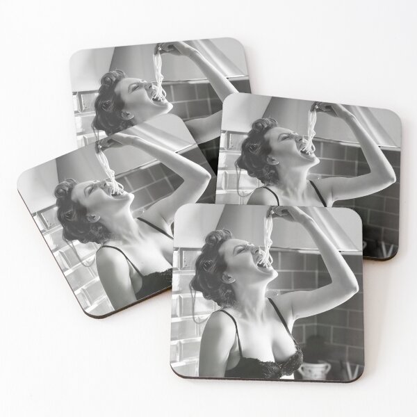 Item preview, Pasta Love Fun Black and White designed and sold by wilkinson69.