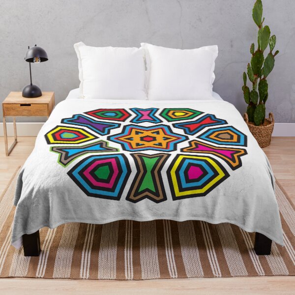 Item preview, Vibrant Islamic Geometric Mandala Vector Pattern-Orange Centered designed and sold by GrafecShop.