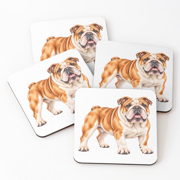 Item preview, English Bulldog Watercolour Artwork designed and sold by popsloganmerch.
