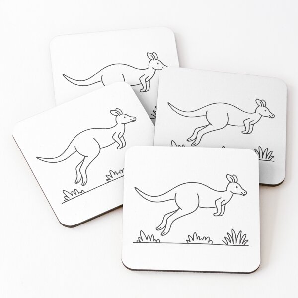 Item preview, A kangaroo leaps across the grassy field at the zoo designed and sold by rasagamastore.