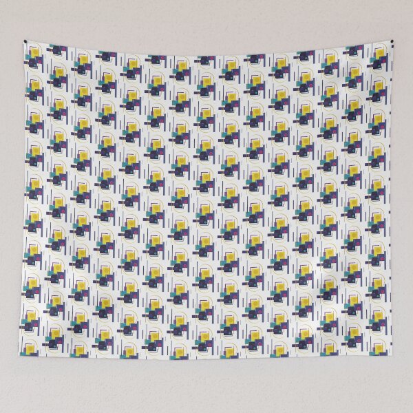 Item preview, Colorful Geometric Abstraction Art with Fantasy Shapes and Vibrant Patterns designed and sold by Nexus55.