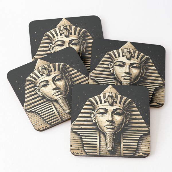 Item preview, Majestic Golden Pharaoh Mask and Great Pyramid designed and sold by Michaelragheb.