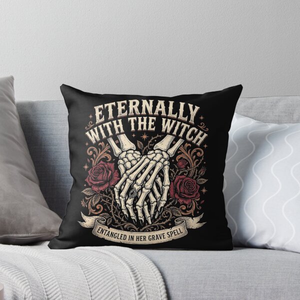 Item preview, Gothic Skeleton Hands Red Roses Vintage Witch Typography designed and sold by ArcaneArtistry.