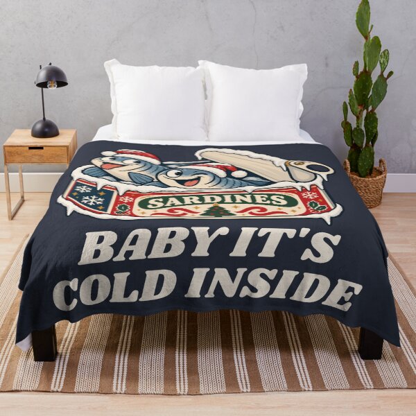 Item preview, Baby It's Cold Inside | Vintage Christmas Sardine Tin Funny designed and sold by Skryp-art.