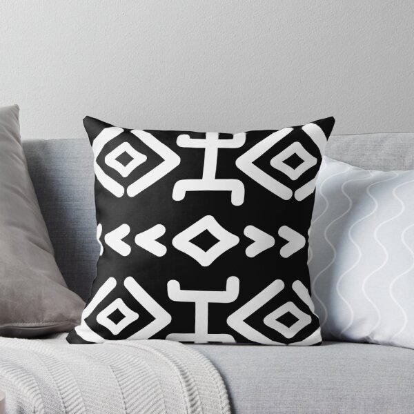 Item preview, Bogolan Mud Cloth Pattern black designed and sold by Wolagno.