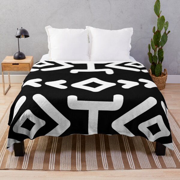 Item preview, Bogolan Mud Cloth Pattern black designed and sold by Wolagno.