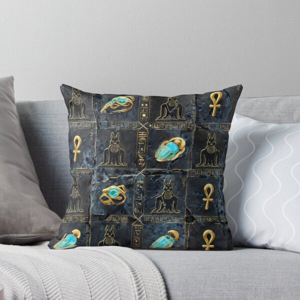 Item preview, Egyptian Hieroglyph Gold Scarab Symbol Seamless Pattern DESIGN 110 designed and sold by The Design Asset Station.