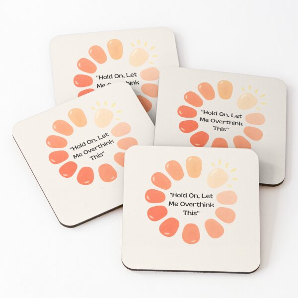 Item preview, Hold On Let Me Overthink This Mental Health Humor Loading Wheel Art designed and sold by Akira Design Store.
