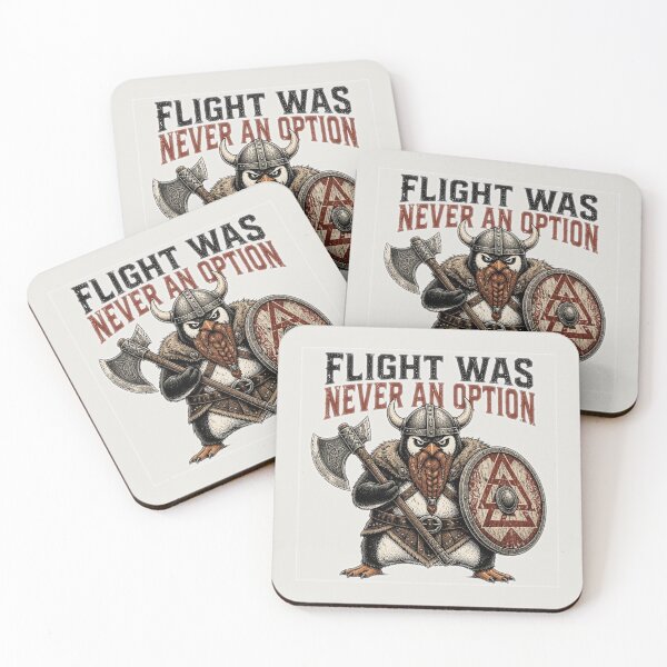 Item preview, Flight Was Never an Option – Viking Penguin Vintage Norse Warrior designed and sold by elisarasada.
