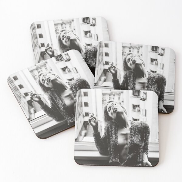 Item preview, Smoking Woman Stylish Black and White designed and sold by rosssimpson813.