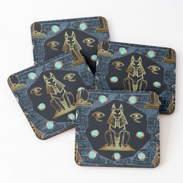 Item preview, Ancient Egyptian Mythology Anubis Ankh Pattern DESIGN 123 designed and sold by The Design Asset Station.