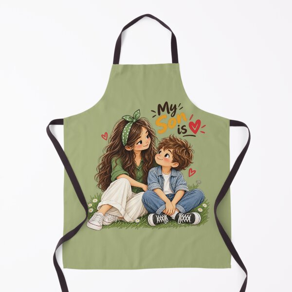 Item preview, My Son Is My Heart – Sweet Mother and Son Love Illustration son is designed and sold by IrhaArts.