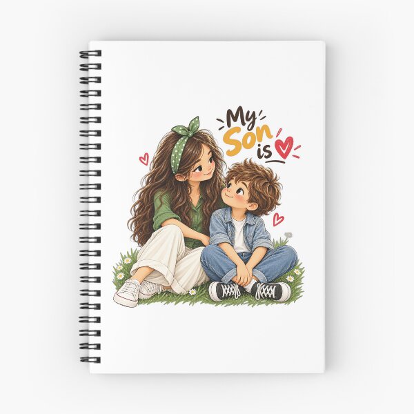 Item preview, My Son Is My Heart – Sweet Mother and Son Love Illustration son is designed and sold by IrhaArts.