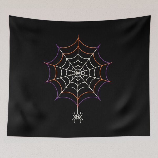 Item preview, Halloween Spider Web Minimal Line Art Cobweb Design designed and sold by hoganpineda.