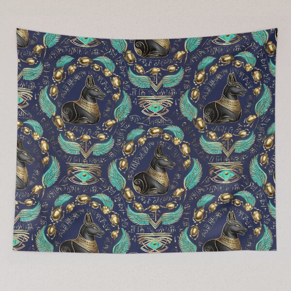 Item preview, Ancient Egyptian Mythology Anubis Ankh Pattern DESIGN 163 designed and sold by The Design Asset Station.