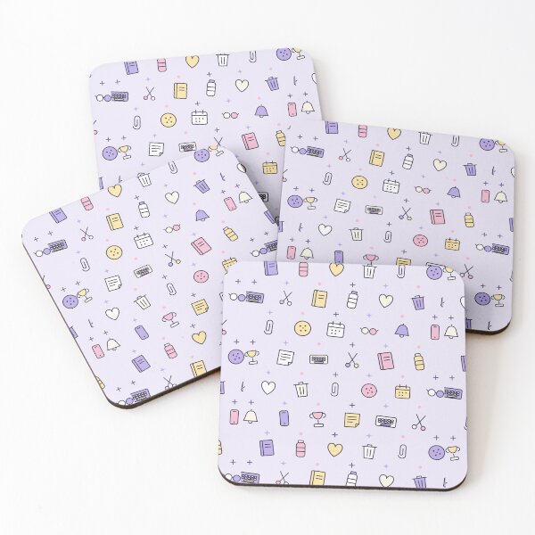 Item preview, Cute Cartoon Keyboard Pattern - Lavender Mist designed and sold by jobnjokes.