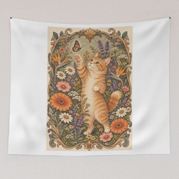 Item preview, Cat and Butterfy designed and sold by Korarat.