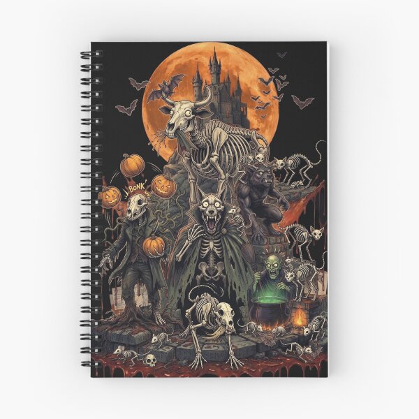 Item preview, Halloween Monster Mash Gothic Castle | Spooky Werewolf Skeleton Witch Dark Fantasy Art designed and sold by DesignArtique.