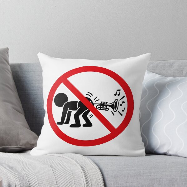 Item preview, No Trumpet Playing Funny Prohibition Sign designed and sold by MonkiFlipp.
