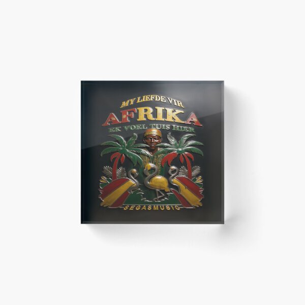 Artikelvorschau, My Liefde Vir Afrika - 3D Kunstbild - mit Flamingos Rot Gelb Grün entworfen und verkauft von Segasprojects.