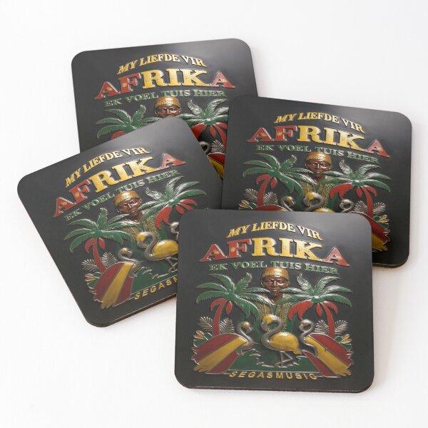 Item preview, My Liefde Vir Afrika - 3D Art Picture - with Flamingos Red Yellow Green designed and sold by Segasprojects.
