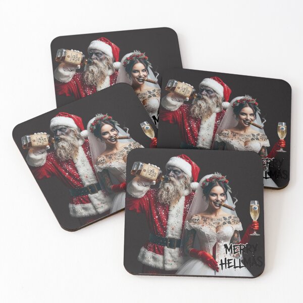 Item preview, Merry Hellmas Bad Santa Gothic Bride designed and sold by Voodoo Store Paranormal Collections.