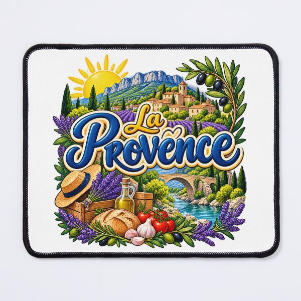 Item preview, Provence France – Lavender Fields, Sunny Village and French Countryside Art designed and sold by Gino64.