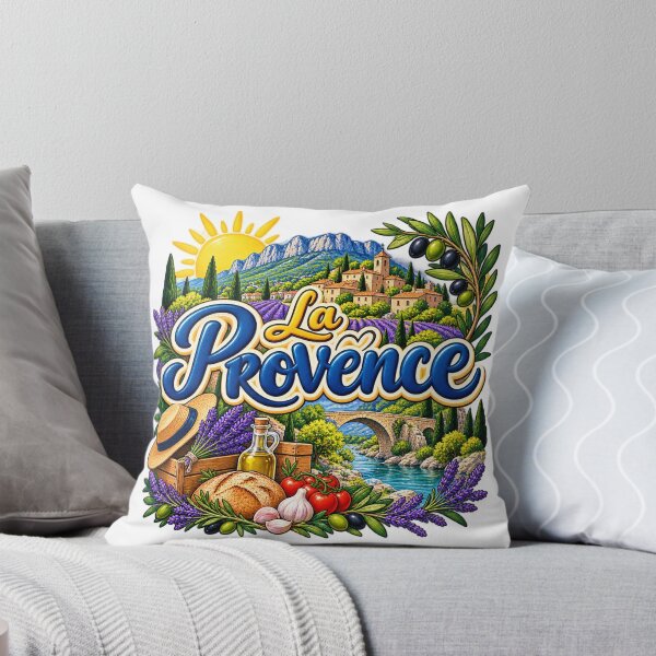 Item preview, Provence France – Lavender Fields, Sunny Village and French Countryside Art designed and sold by Gino64.