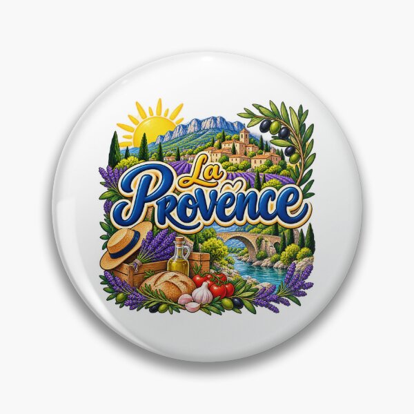Item preview, Provence France – Lavender Fields, Sunny Village and French Countryside Art designed and sold by Gino64.
