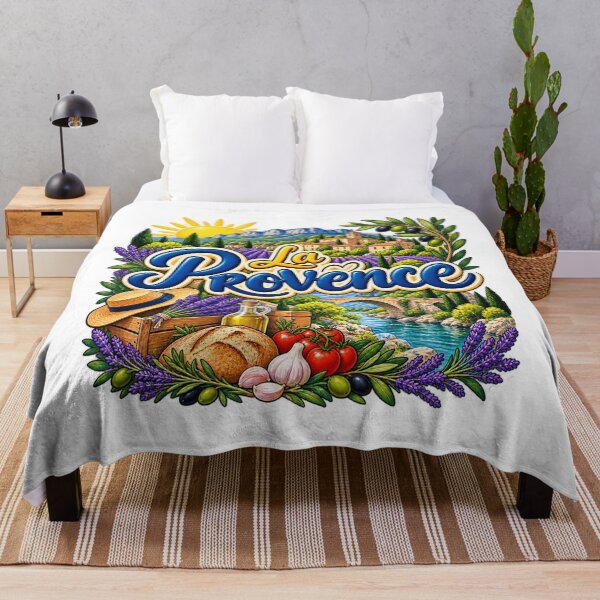 Item preview, Provence France – Lavender Fields, Sunny Village and French Countryside Art designed and sold by Gino64.
