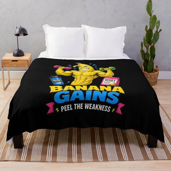 Item preview, Banana Gains Peel The Weakness Funny Buff Banana Gym Workout designed and sold by StrongEveryDayStore.