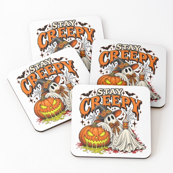 Item preview, Halloween Witch Ghost with Pumpkin and Drink designed and sold by hoganpineda.