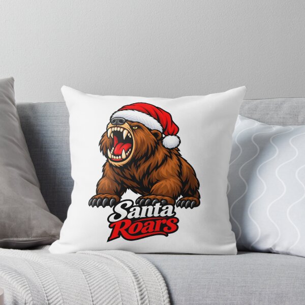 Item preview, Santa Roars Grizzly Bear Christmas Hat Design designed and sold by ROARSOME DESiGNS.