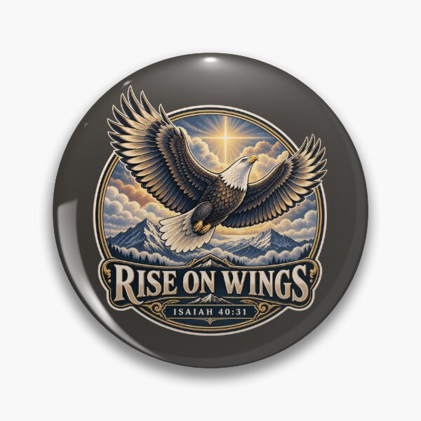 Item preview, Wings Like Eagles Christian Eagle designed and sold by BROHLine Studio.
