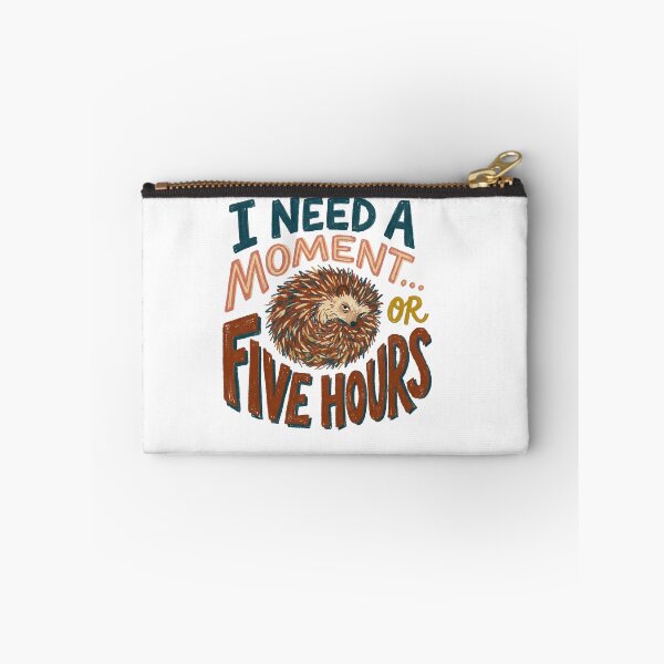 Item preview, I need a moment or five hours funny introvert hedgehog designed and sold by indbright.