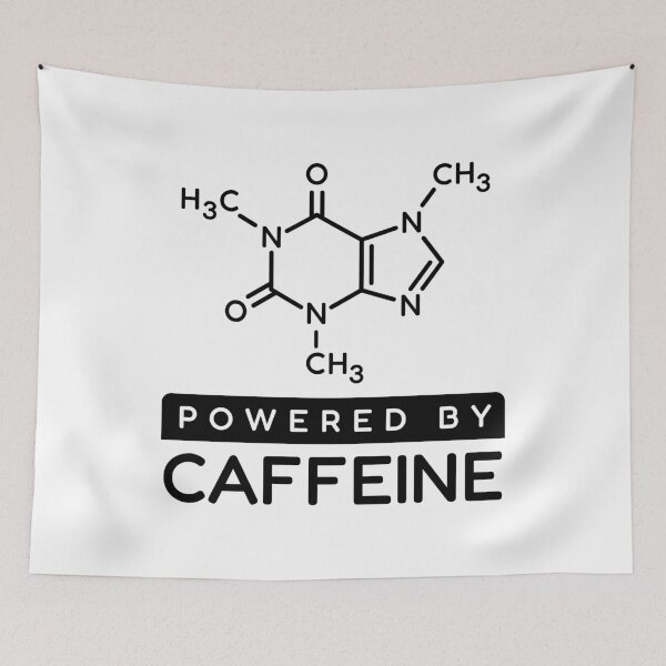 Item preview, Powered By Caffeine Chemical Formula designed and sold by VectorForge Studio.