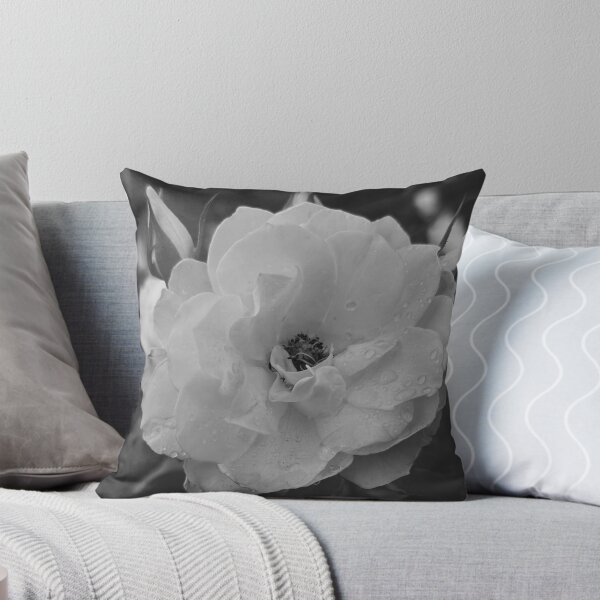 Item preview, Raindrops On A White Rose (Black & White) designed and sold by NilCaelum aka TJPhotography.