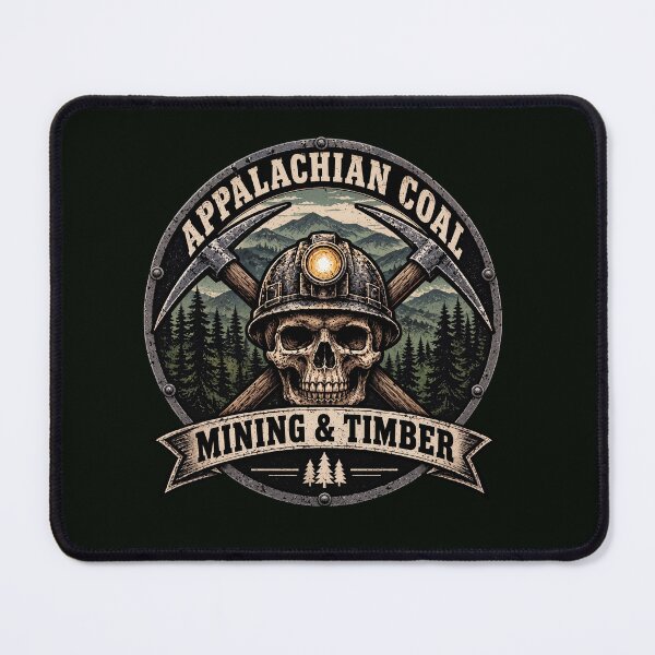 Item preview, Appalachian Coal Mining and Timber Skull Vintage Miner designed and sold by Hixart.