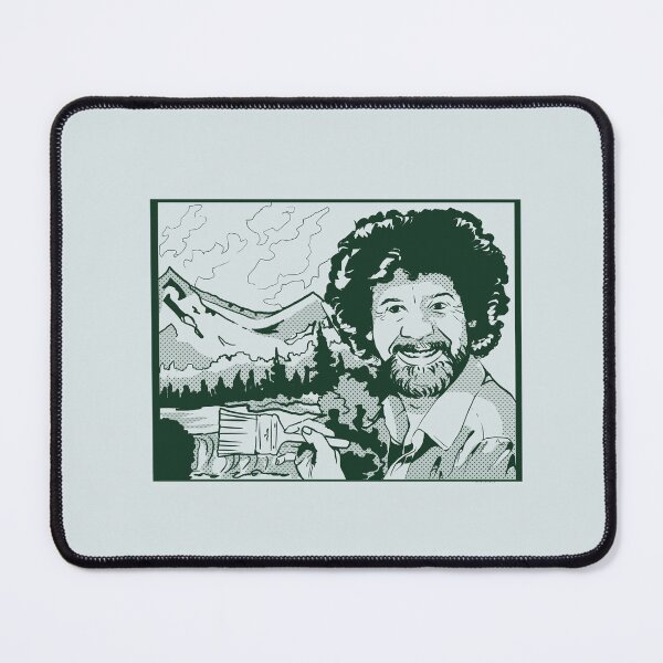 Item preview, Bob Ross painting | Pop Art Inspired Illustration designed and sold by pinkybat.