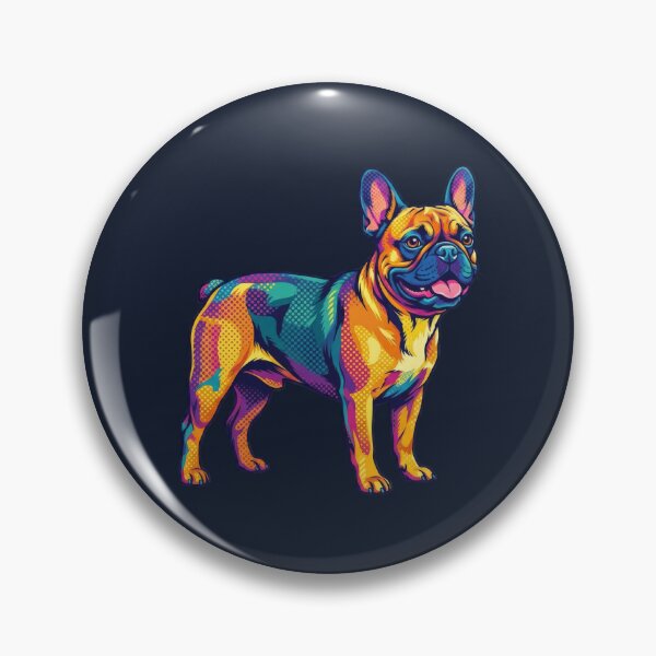Item preview, Vibrant Pop Art French Bulldog - Colorful Dog Illustration designed and sold by TontikDesign.