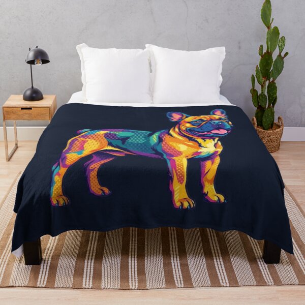 Item preview, Vibrant Pop Art French Bulldog - Colorful Dog Illustration designed and sold by TontikDesign.