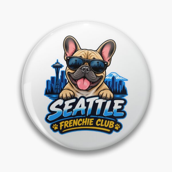 Item preview, Seattle Frenchie Club – Cute French Bulldog Design for Seattle Dog Owners designed and sold by LazyOwlStore.