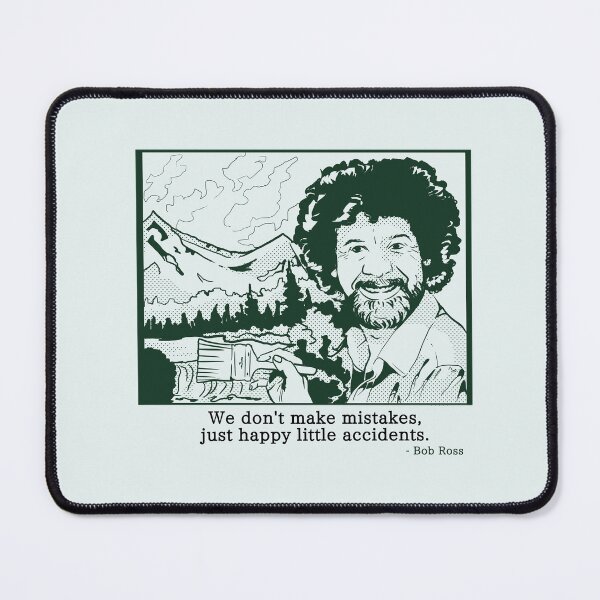 Item preview, Bob Ross painting famous quote | Pop Art Inspired Illustration designed and sold by pinkybat.