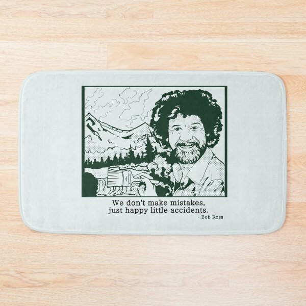 Item preview, Bob Ross painting famous quote | Pop Art Inspired Illustration designed and sold by pinkybat.