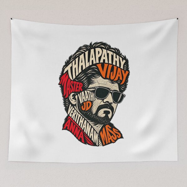 Item preview, Master Thalapathy Vijay JD John Durairaj Vintage Art designed and sold by Fashvora.
