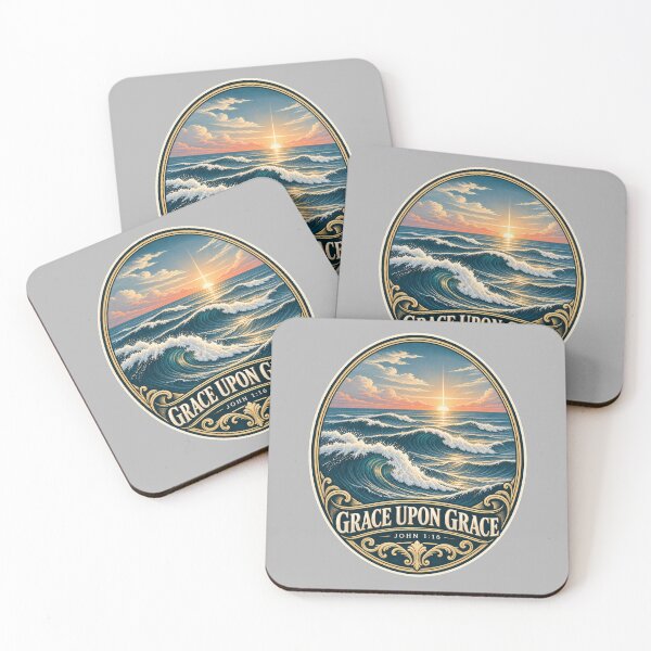 Item preview, Grace Upon Grace Christian Ocean Waves designed and sold by BROHLine Studio.
