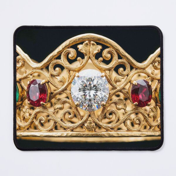 Item preview, Elegant Gold Crown with Diamond Emeralds and Rubies designed and sold by MFMart.