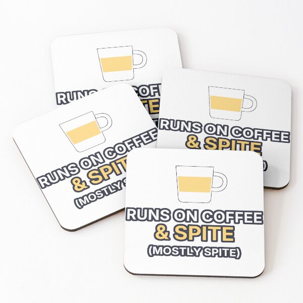 Item preview, Runs on Coffee and Spite Mostly Spite Funny designed and sold by Lazarescu.